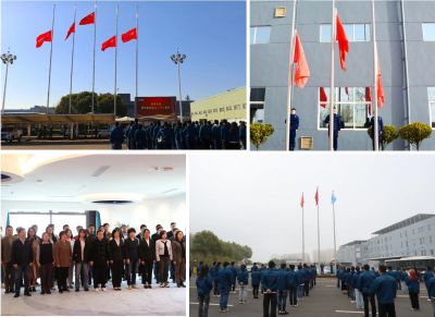 行稳致远 坚守初心—2003网站太阳集团医药28周年升旗及宣誓运动